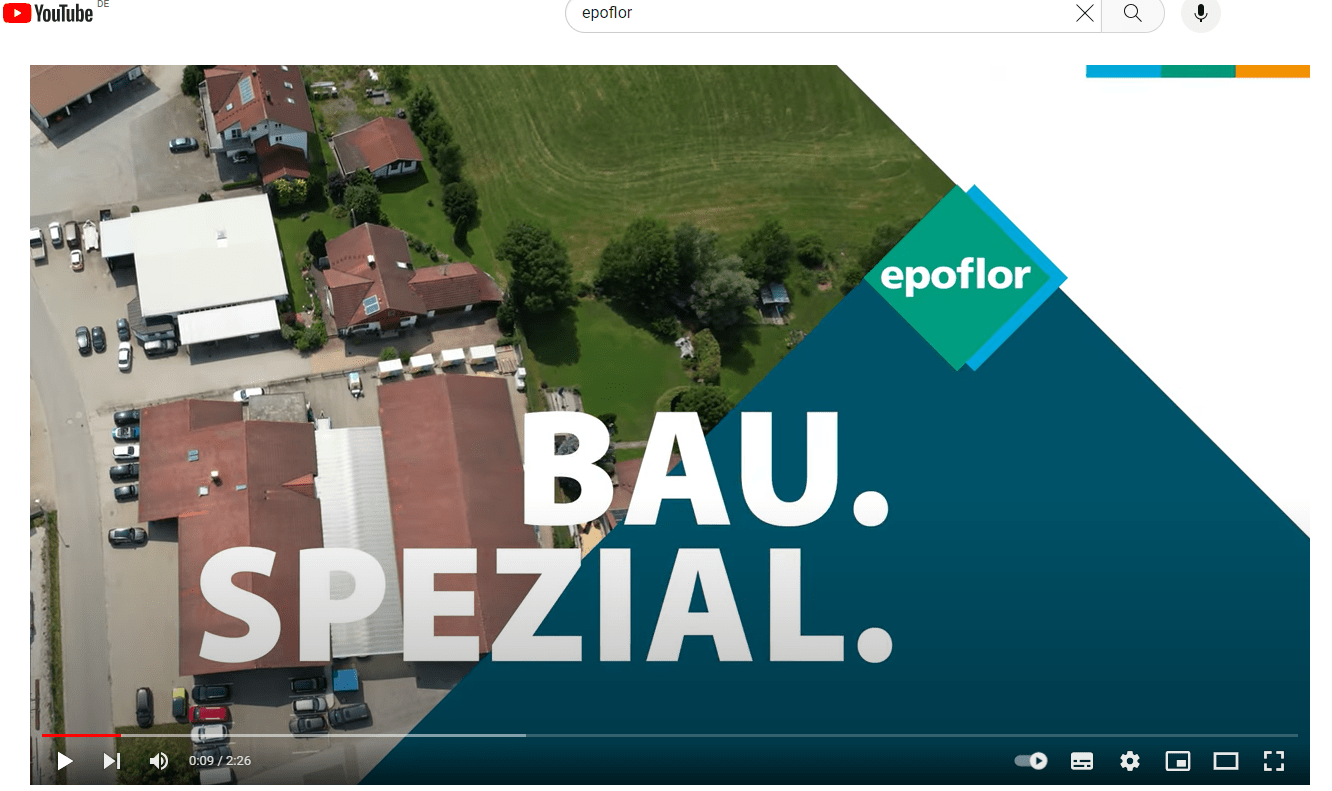 Image Video der epoflor GmbH Beschichtung und Instandsetzung